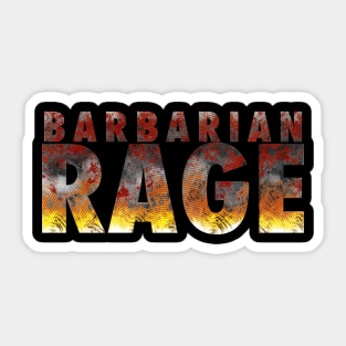 Barbarian Rage Sticker